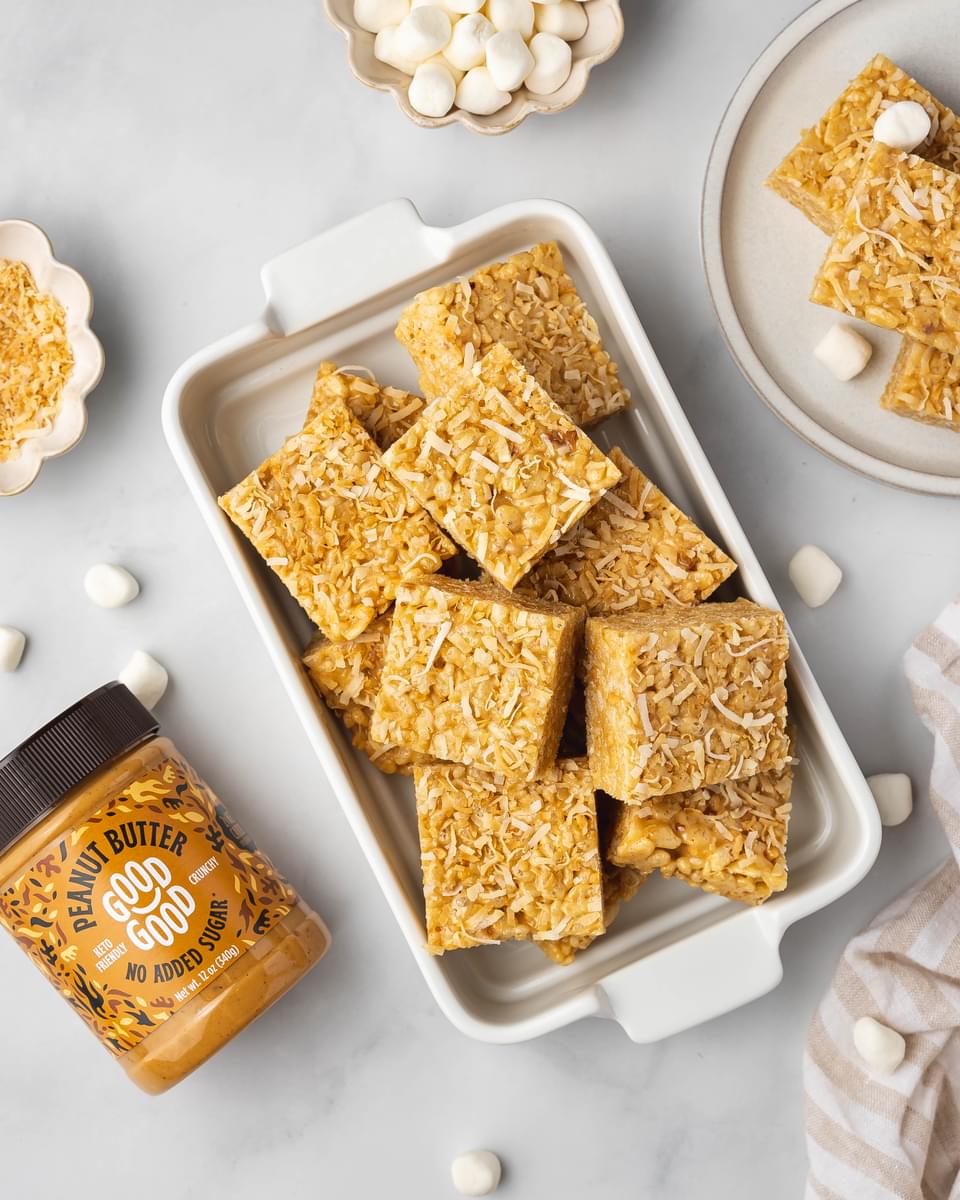 Keto peanut butter rice crispy treats