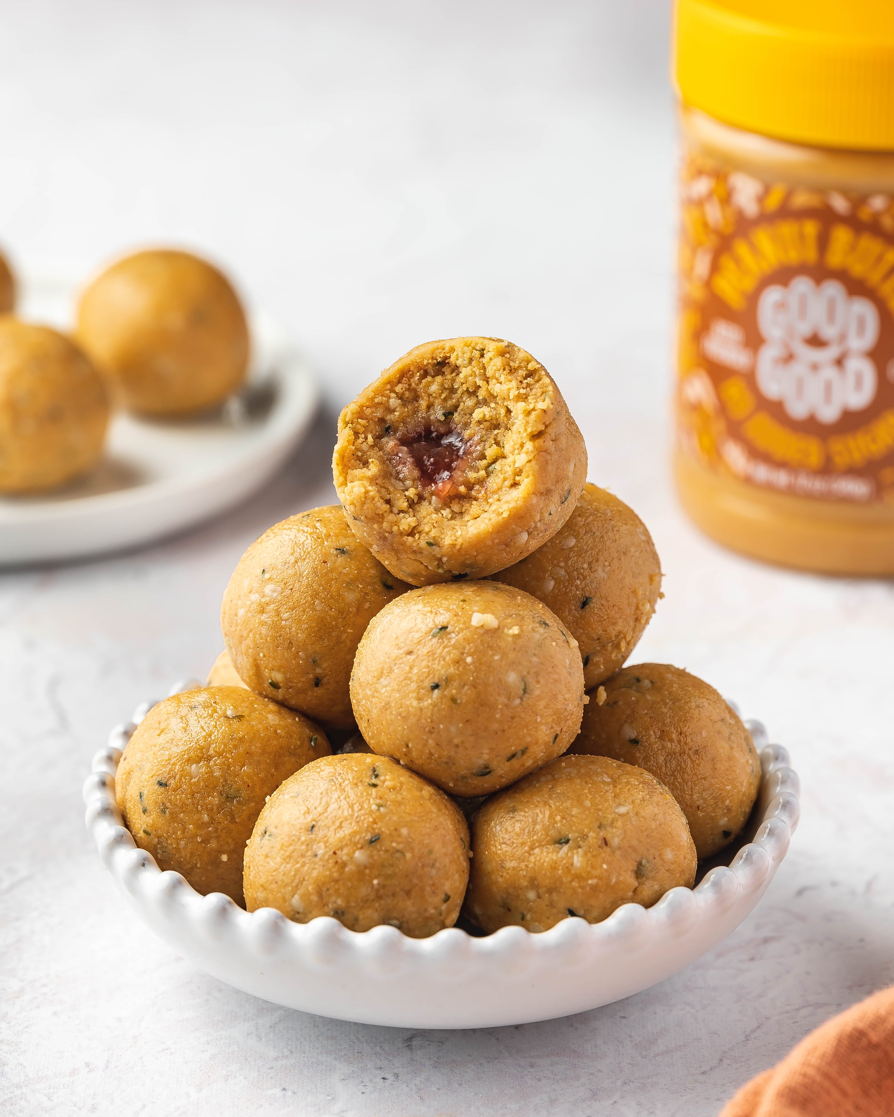 Keto Peanut Butter & Jelly Energy Bites