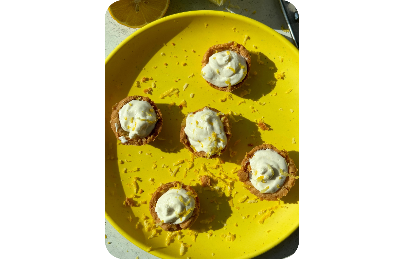 Mini Vegan Lemon Tarts