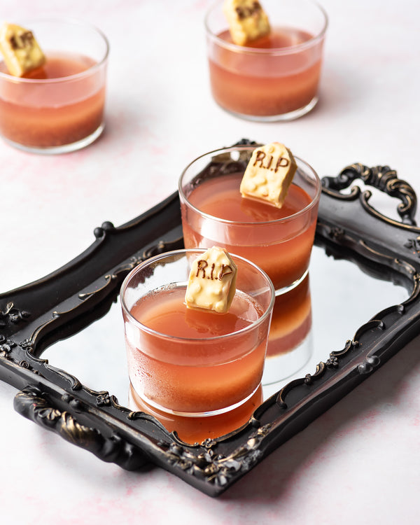 Spooky Strawberry Jello Shots