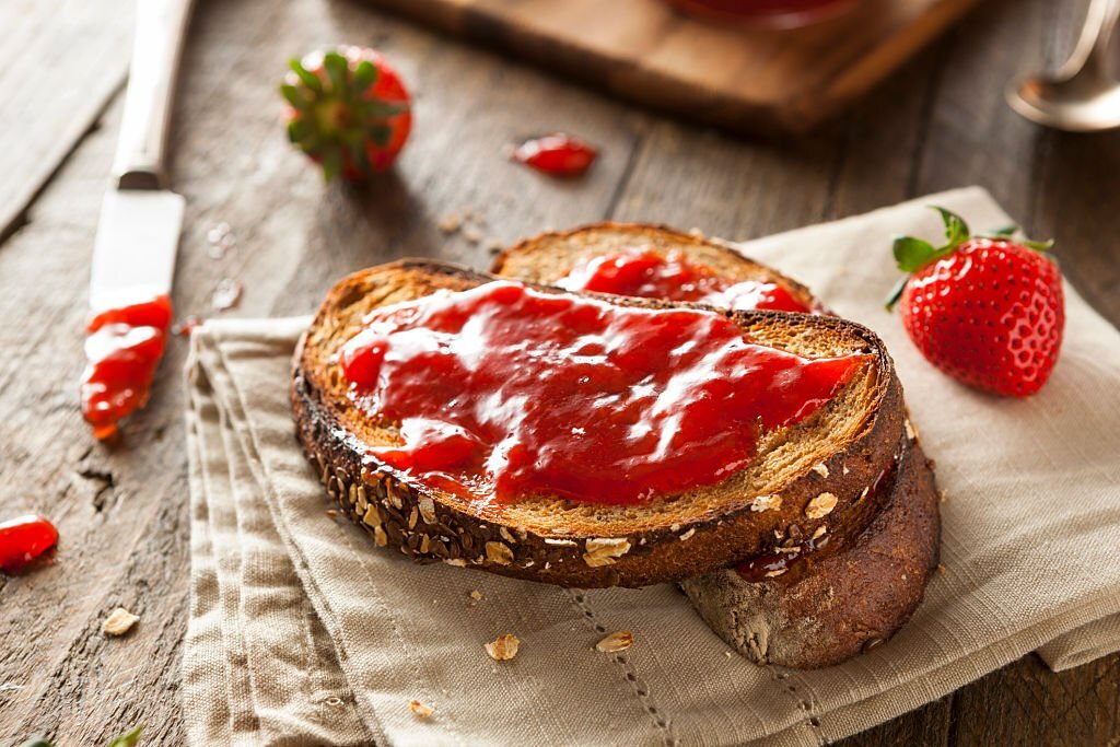 is toast and jelly healthy