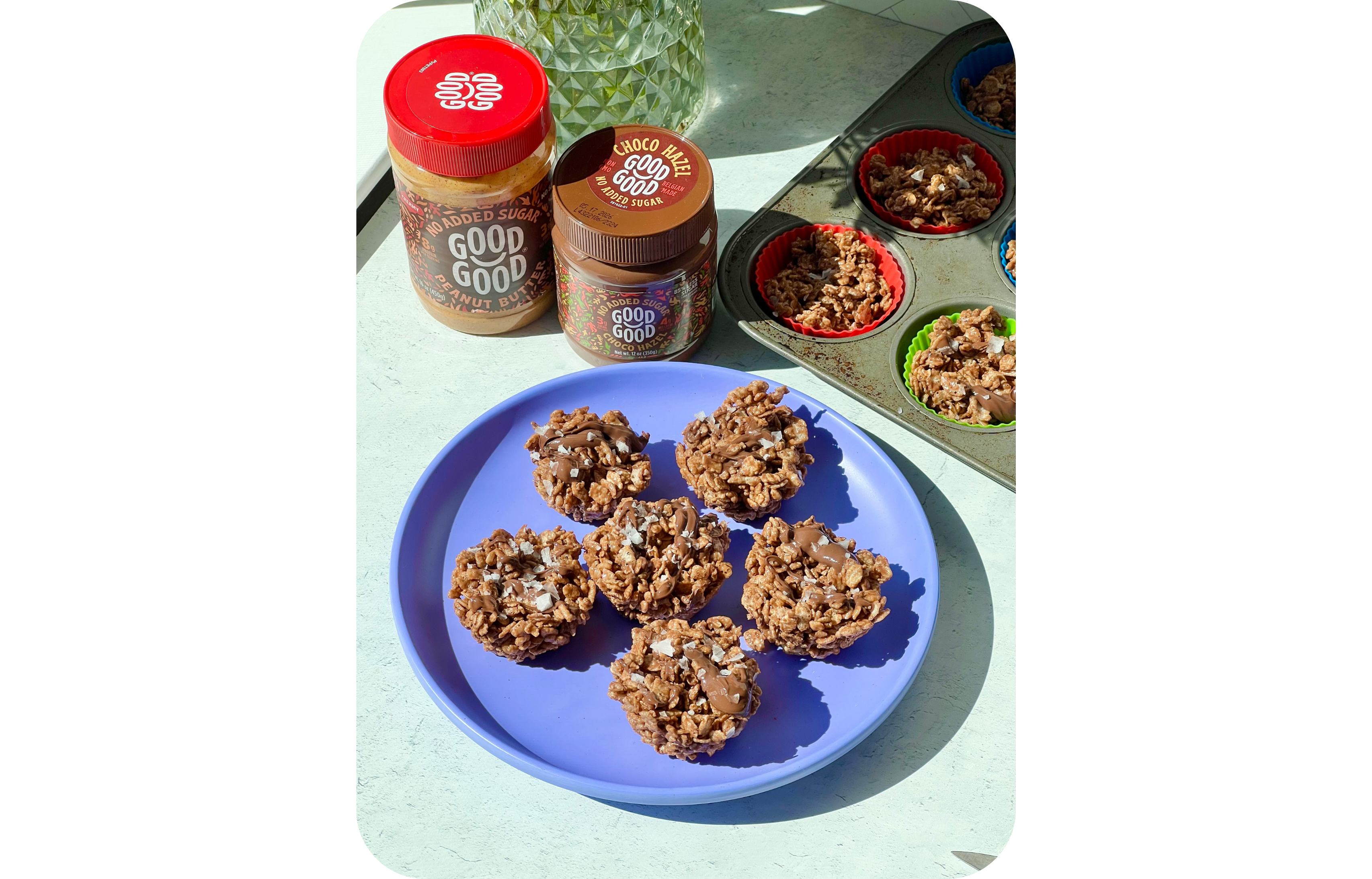No-Bake Chocolate Peanut Butter Crunch Cups