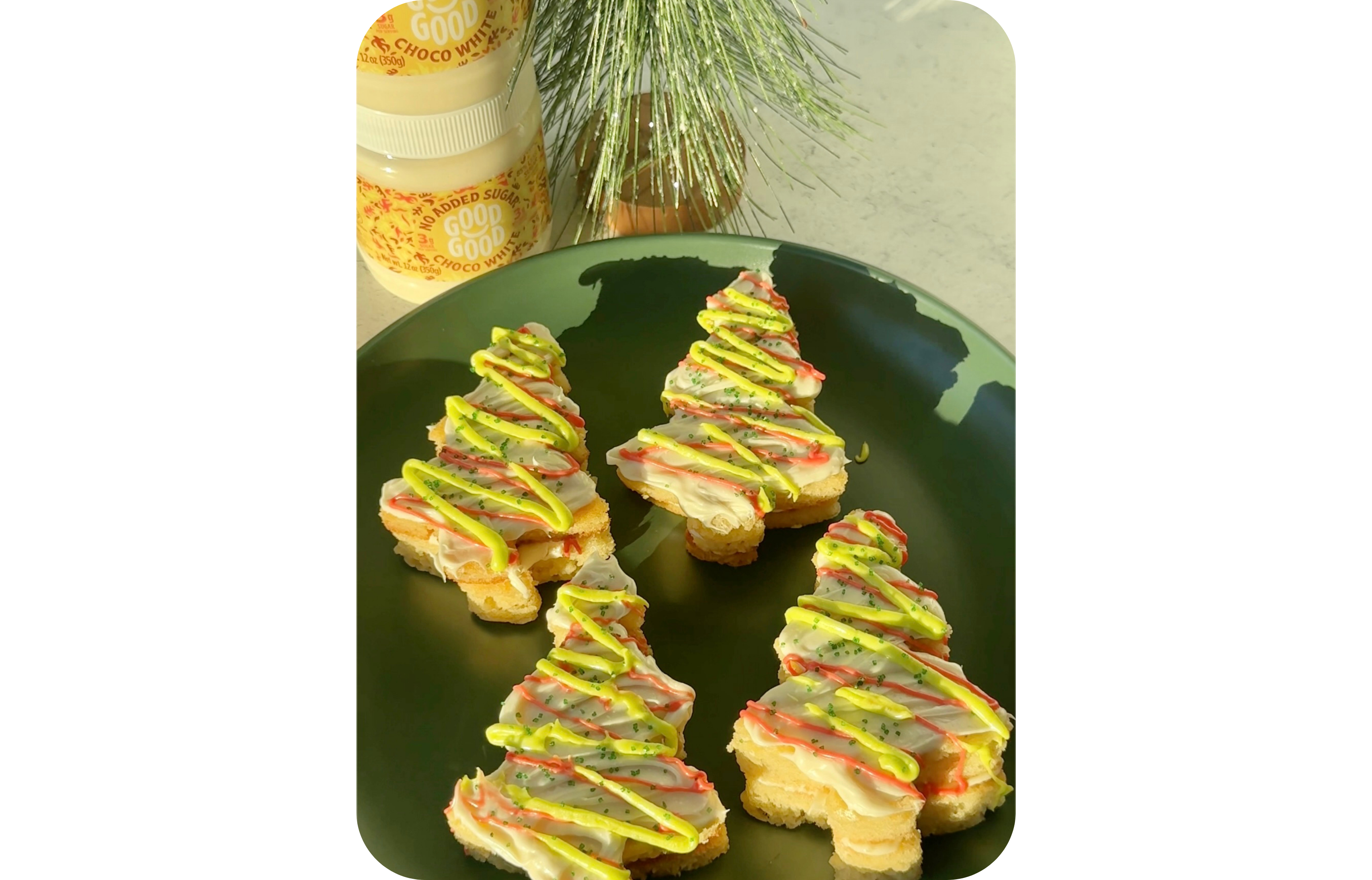 Healthier Christmas Tree Cakes