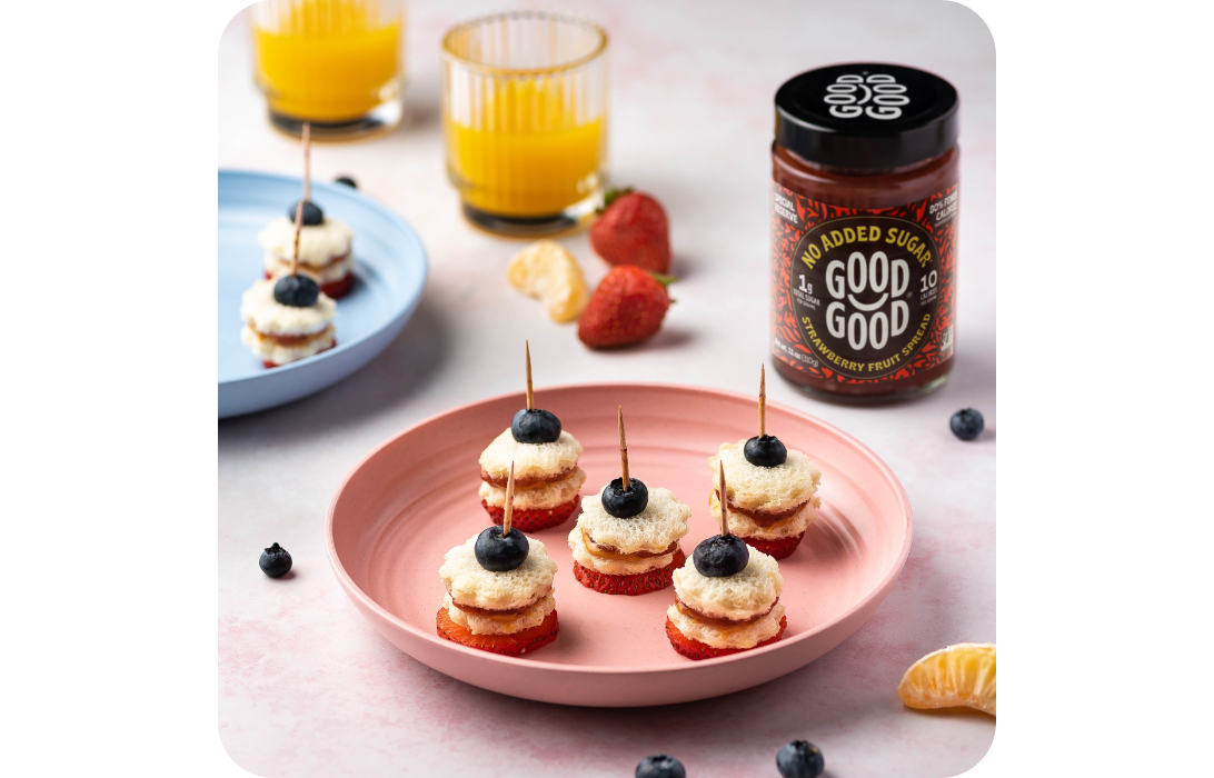 Mini PB&J Sandwich Skewers