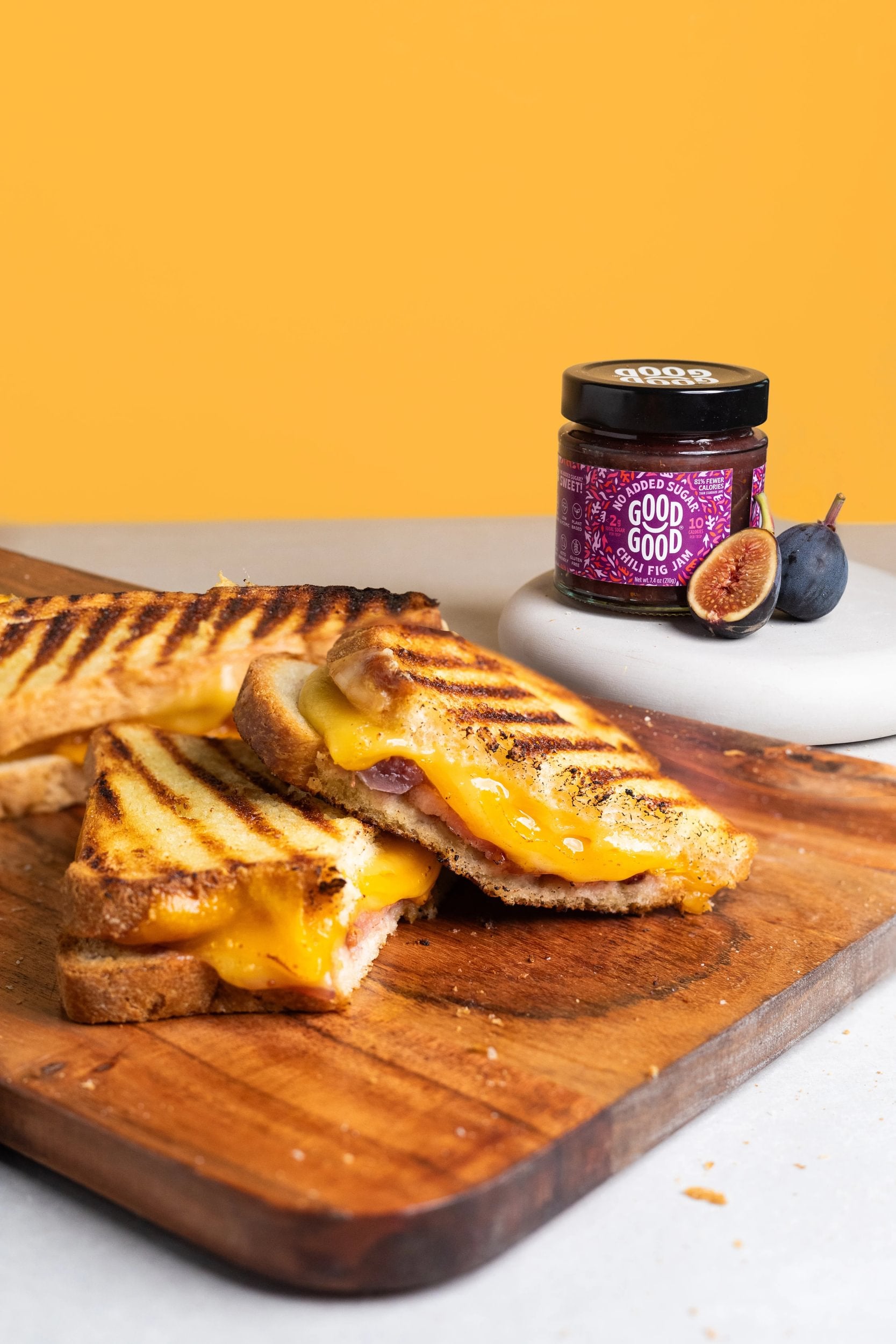 Sweet n Spicy Grilled Cheese with Chili Fig Jam