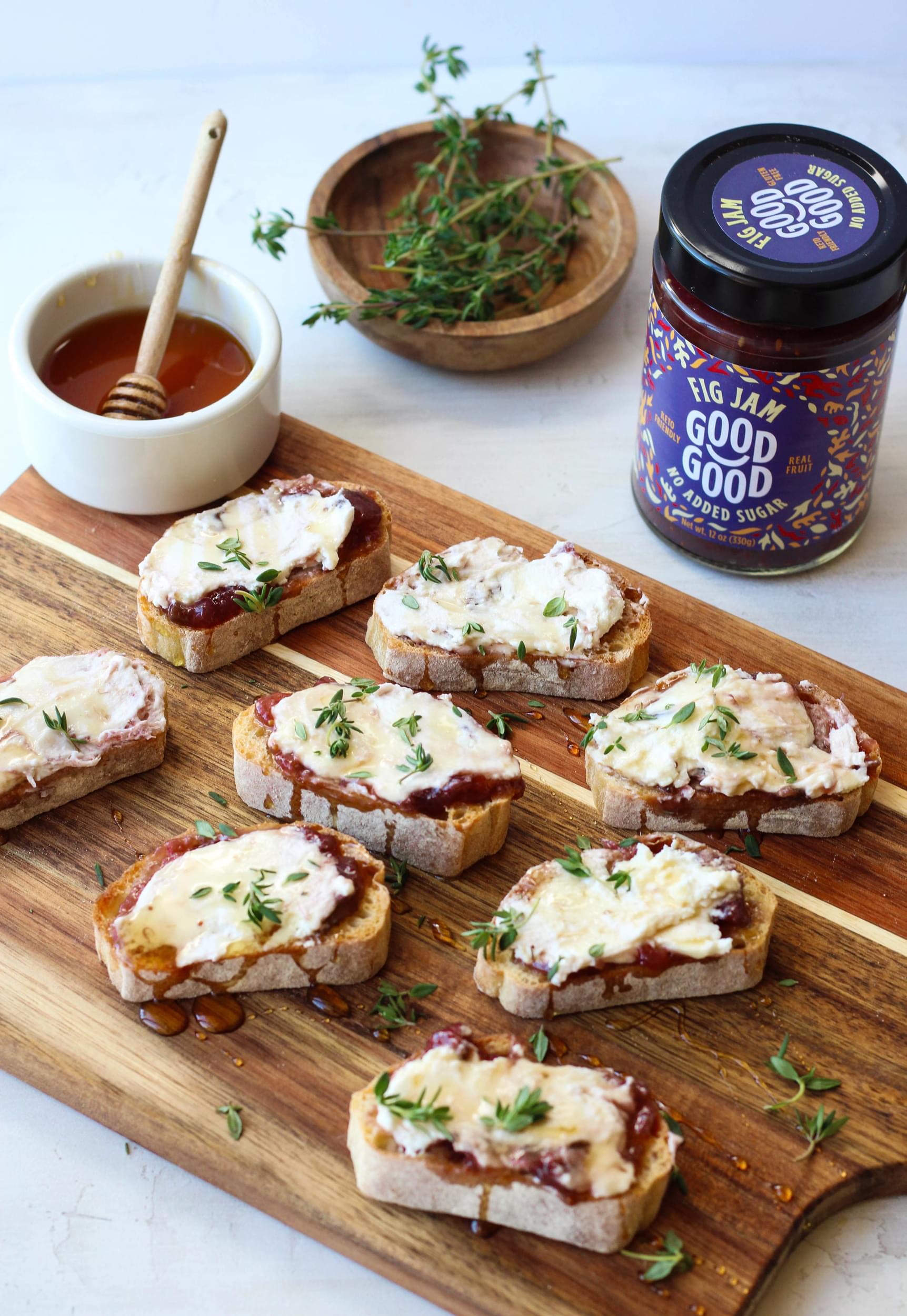 Fig and Goat Cheese Crostini’s