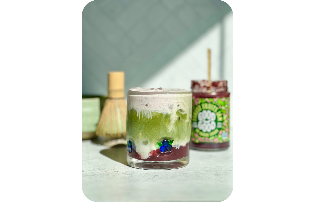 Mixed Berry Matcha Latte