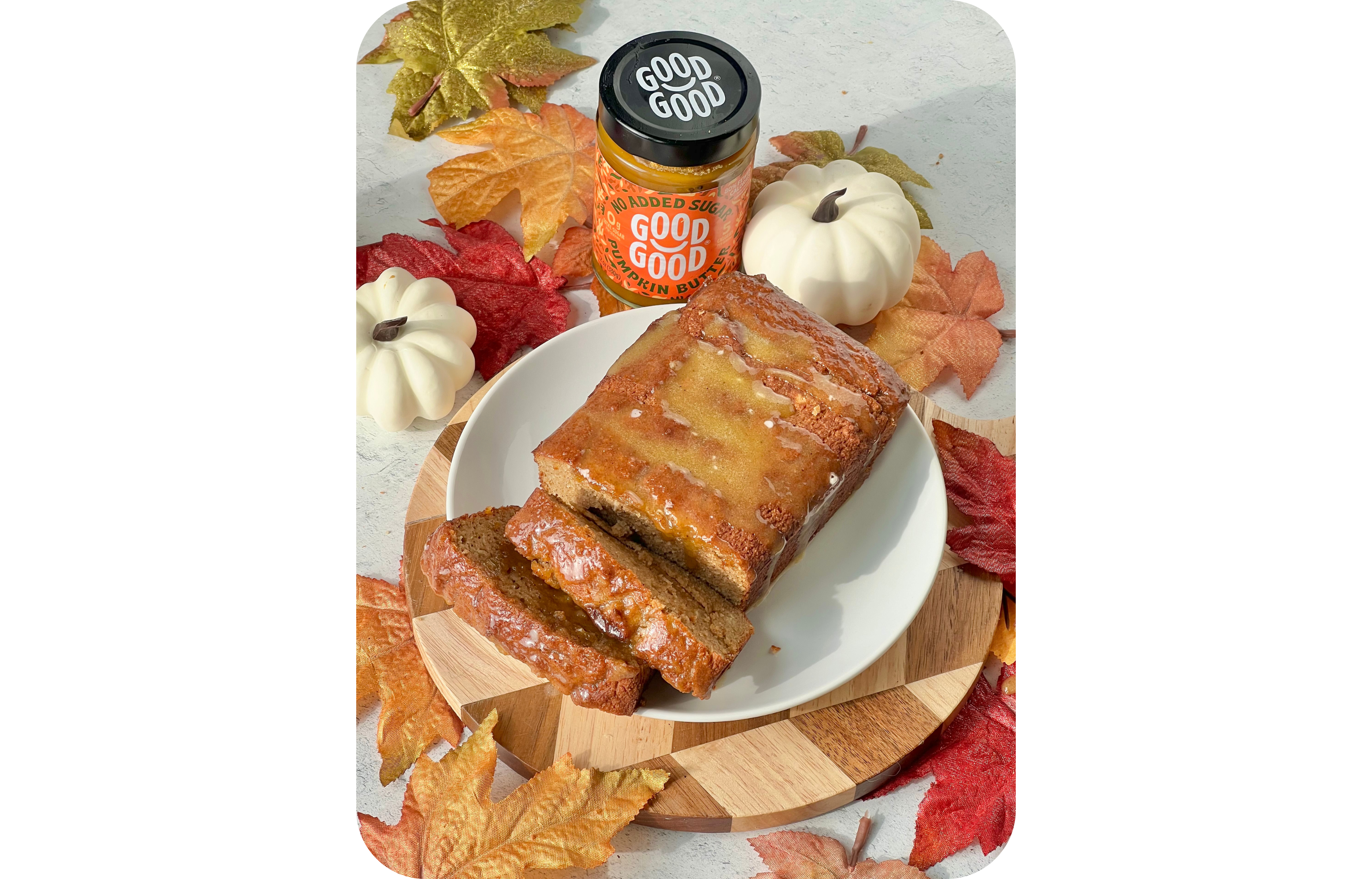 Keto Pumpkin Loaf with Pumpkin Icing