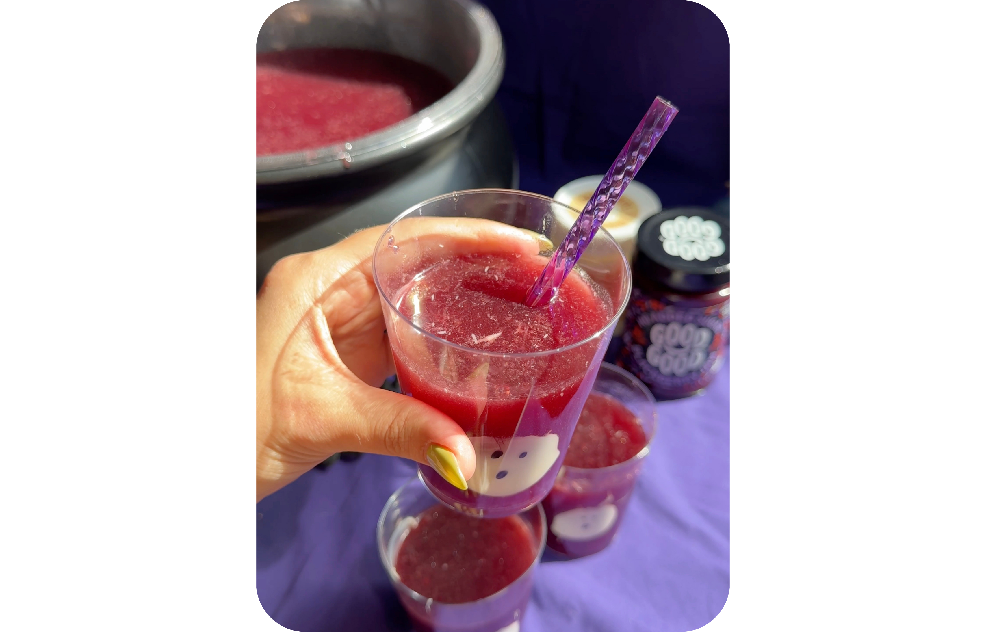 Blackberry Witch's Brew Punch: An Easy Halloween Mocktail 💜🕷️