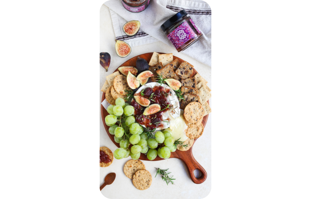 Baked Brie and Chili Fig Jam