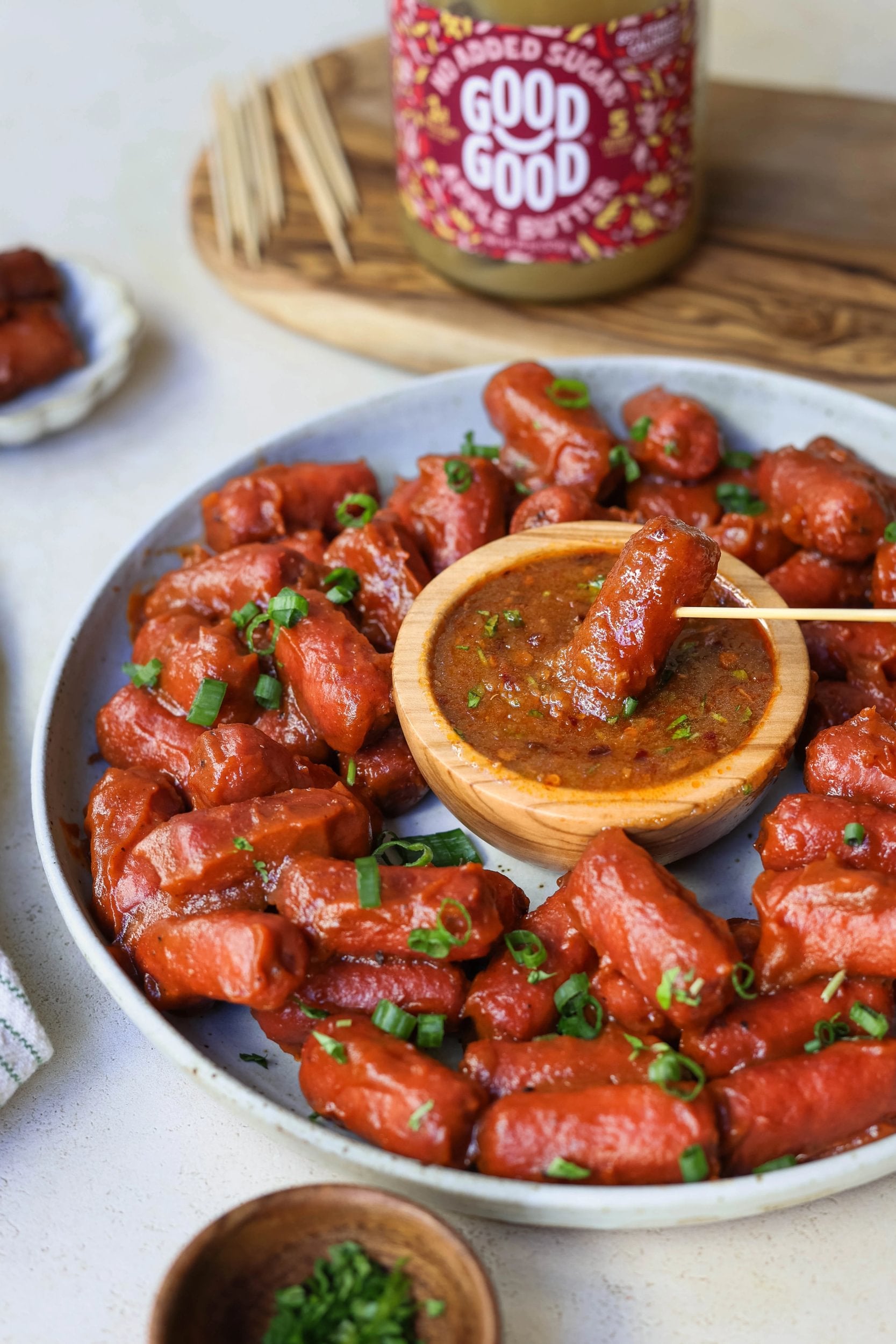 Slow Cooker Apple Butter Lil' Smokies