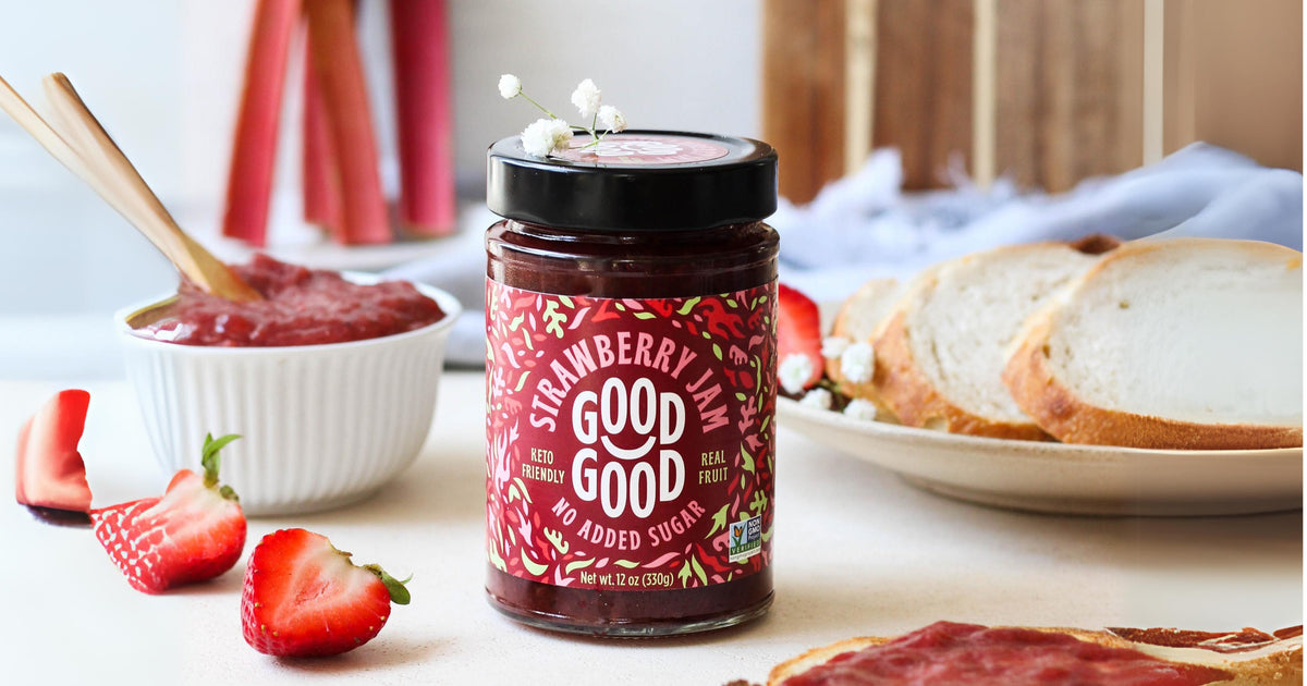 GOOD GOOD Strawberry Jam with Rhubarb