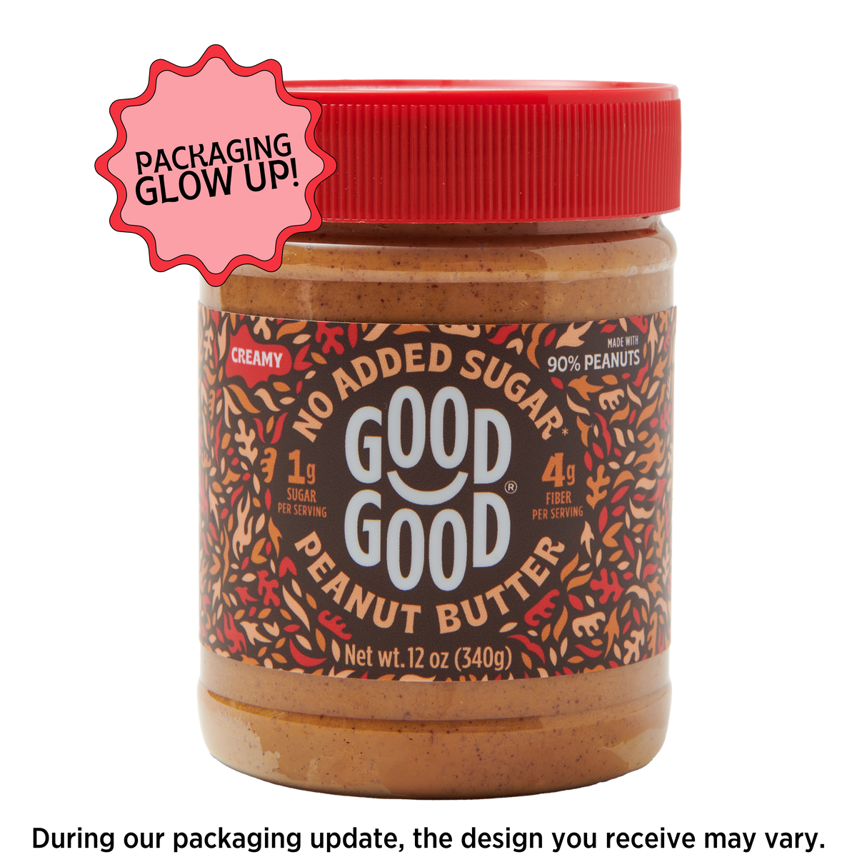 No Added Sugar Creamy Peanut Butter 12oz | GOOD GOOD®