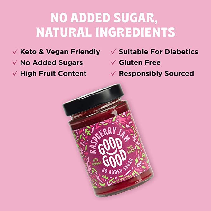 Raspberry Jam 12 oz – Keto Friendly - No Added Sugars