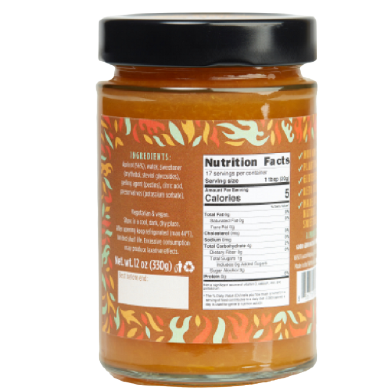 GOOD GOOD® - Apricot Jam (12oz) - No Added Sugar