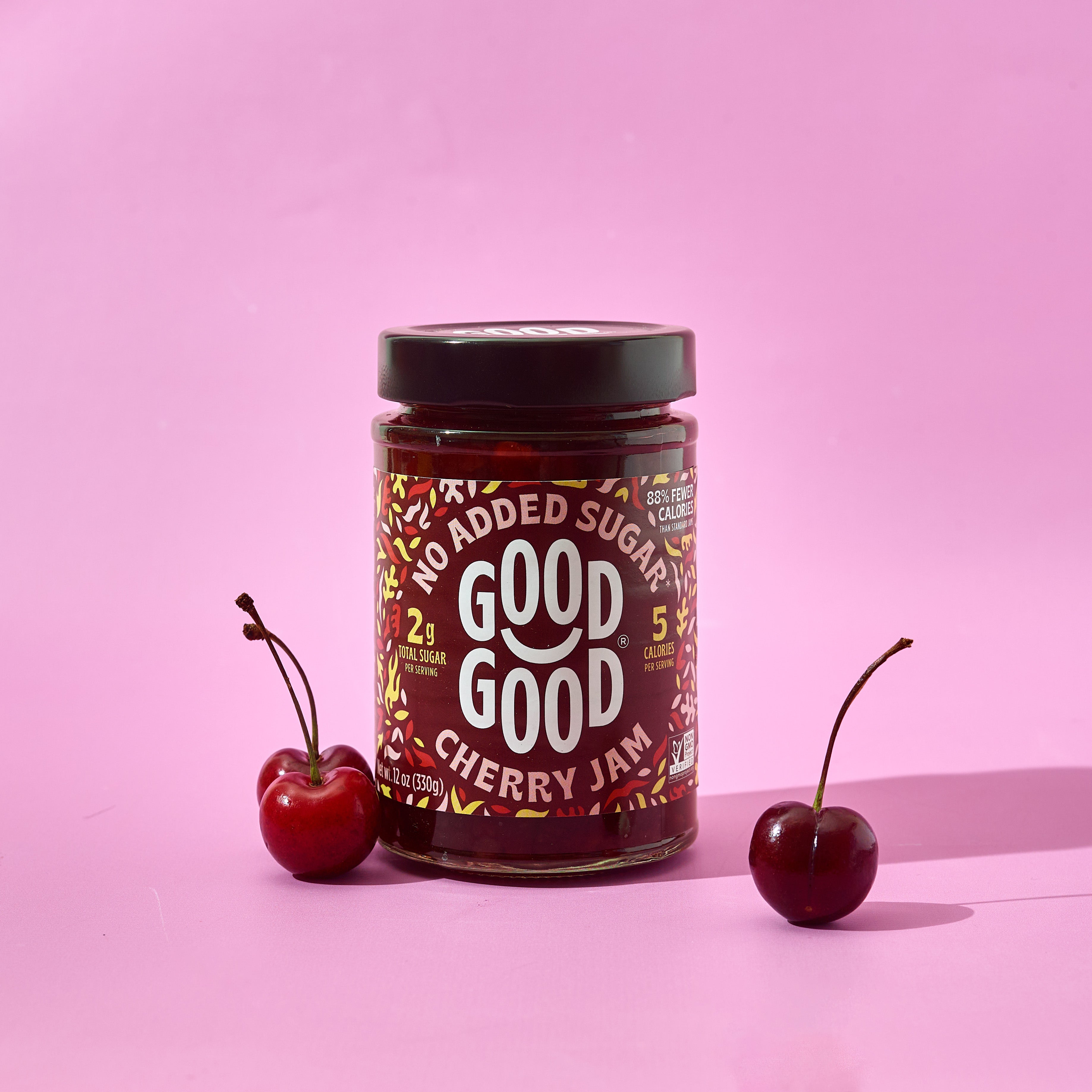 Cherry Jam, No Added Sugar | GOOD GOOD®