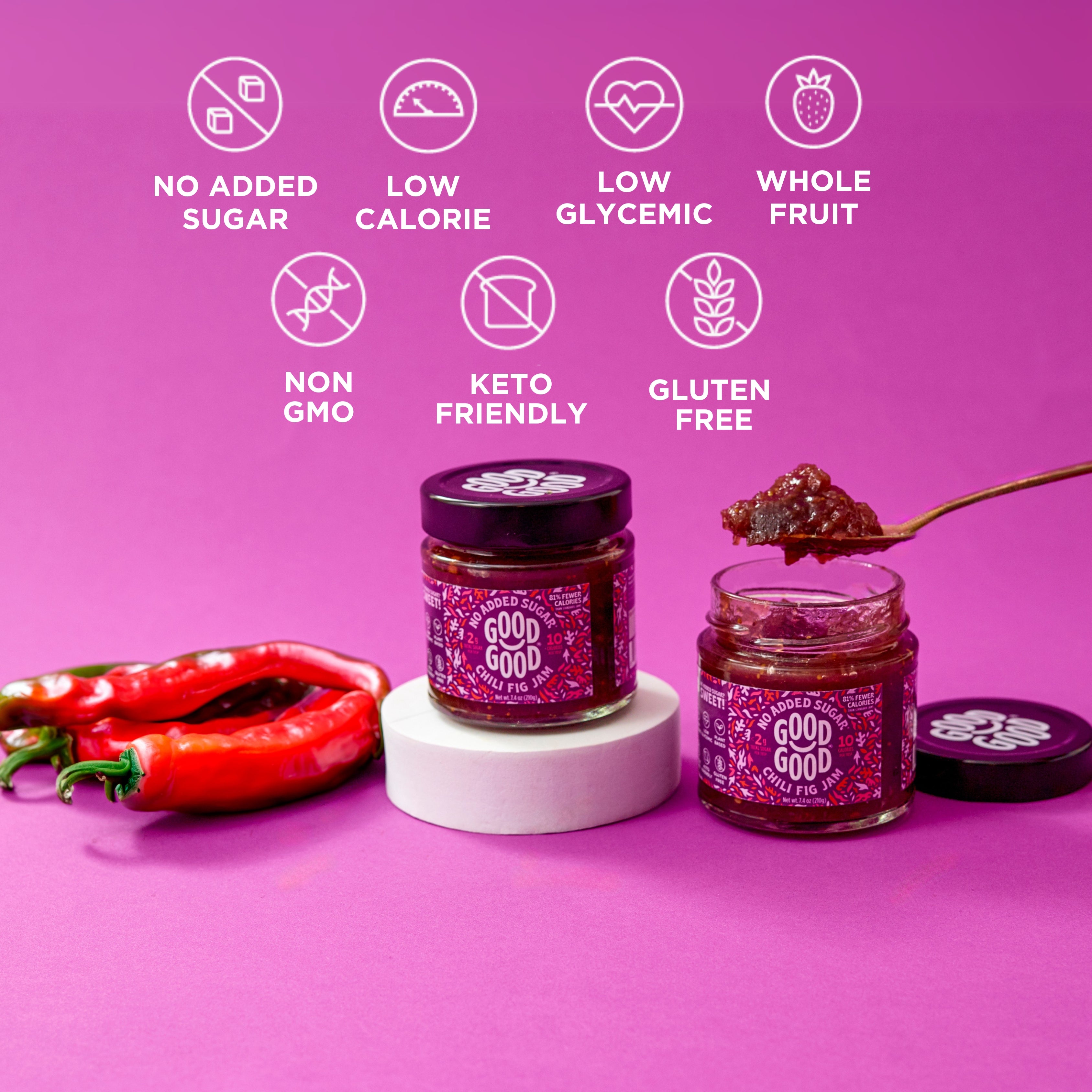 No Added Sugar Chili Fig Jam | GOOD GOOD®