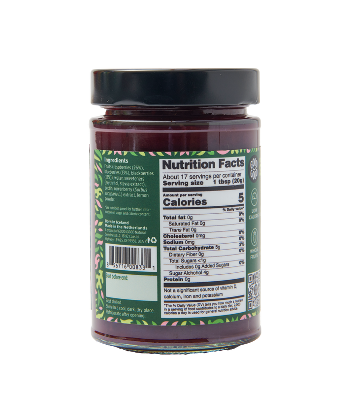 GOOD GOOD® - Forest Fruits Jam (12oz) - No Added Sugar