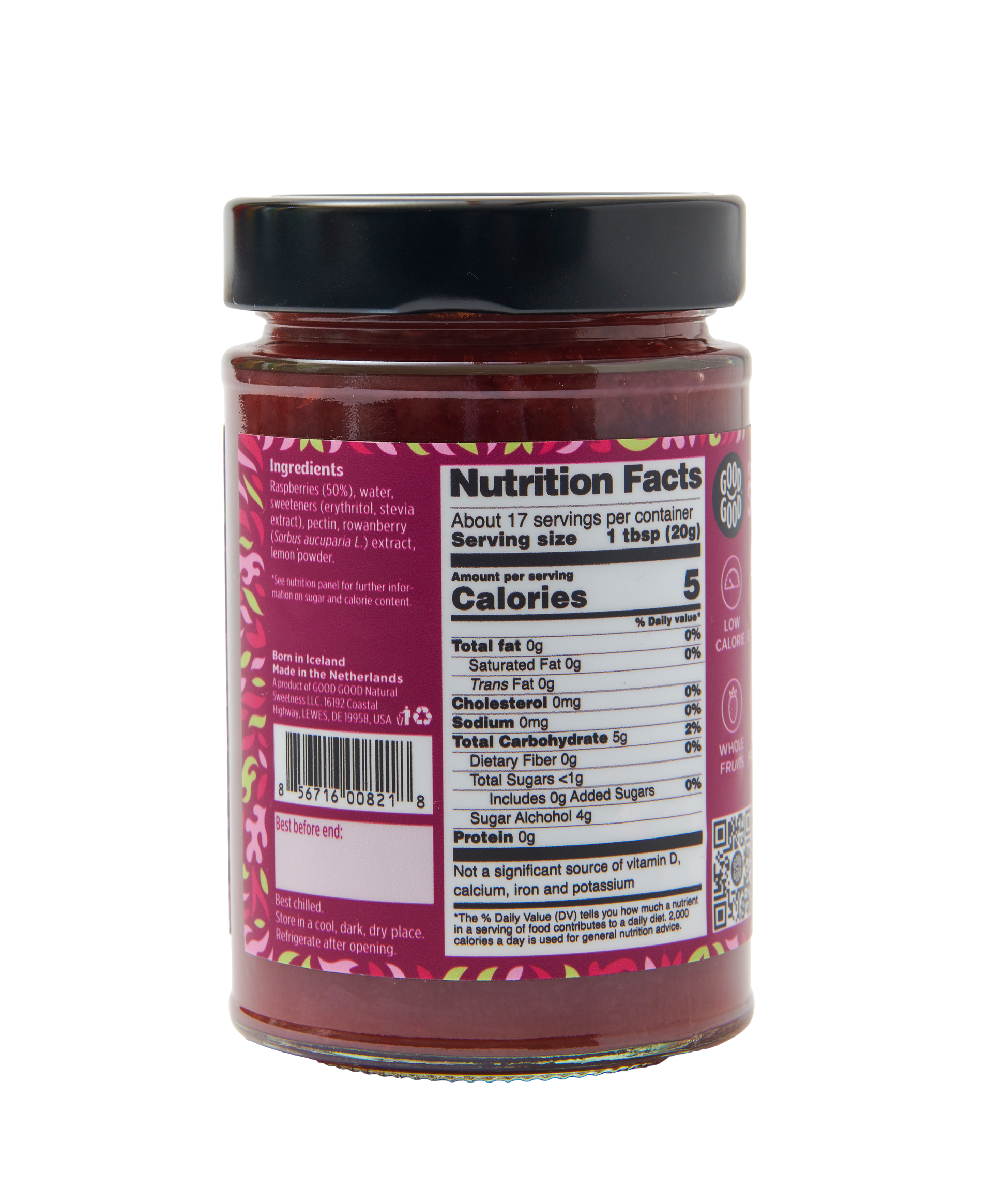  Raspberry Jam (12oz) - No Added Sugar by US Good Good sold by US GOOD GOOD®