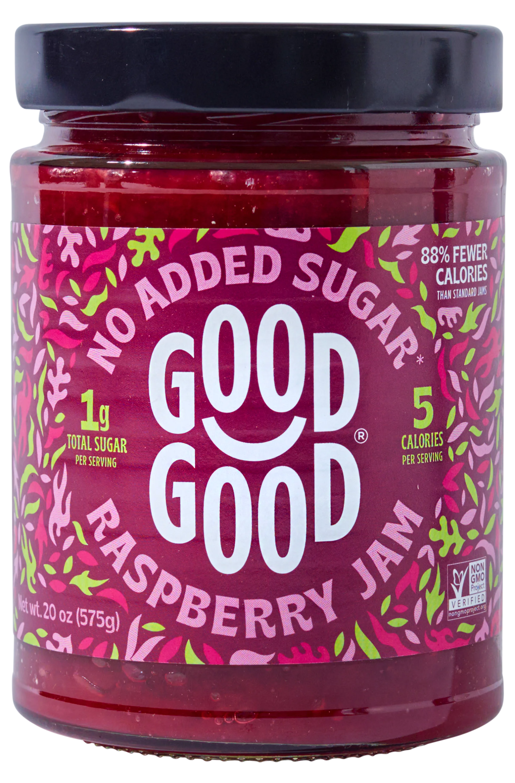 No Added Sugar Raspberry Jam 20oz | GOOD GOOD® No Added Sugar Raspberry Jam 20oz | GOOD GOOD®