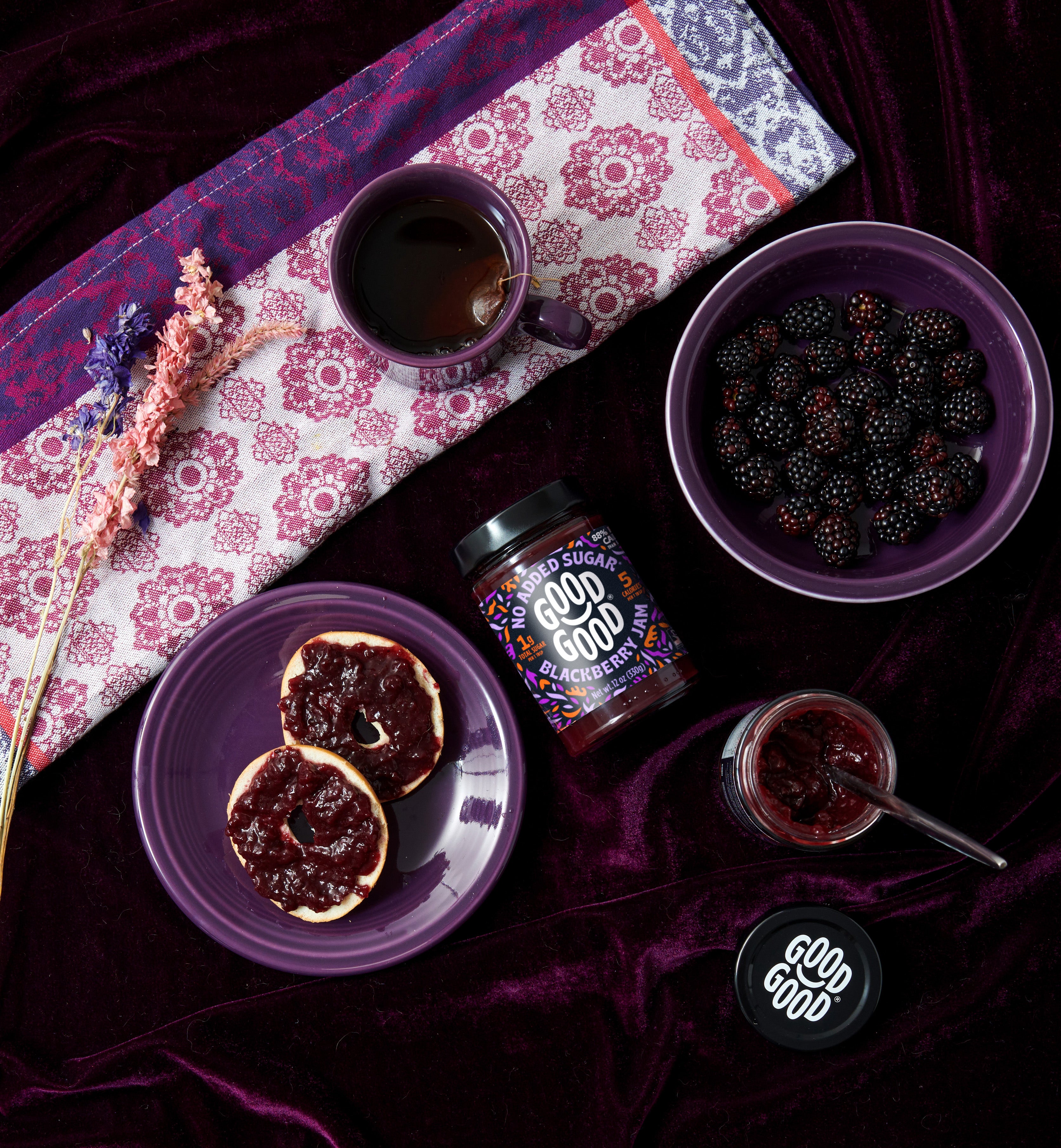 No Added Sugar Blackberry Jam | GOOD GOOD®