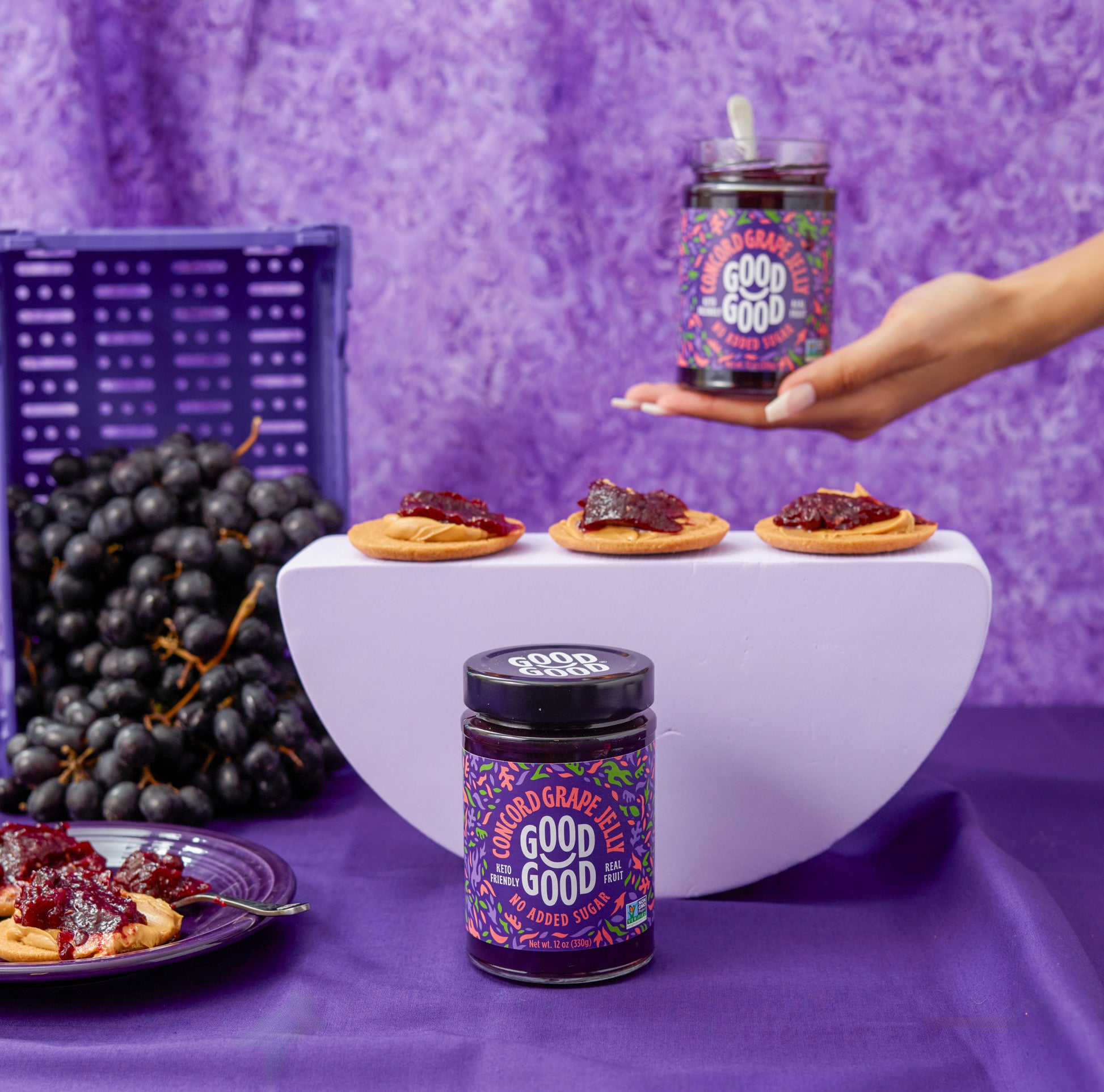  Concord Grape Jelly (12oz) - No Added Sugar by US Good Good sold by US GOOD GOOD®