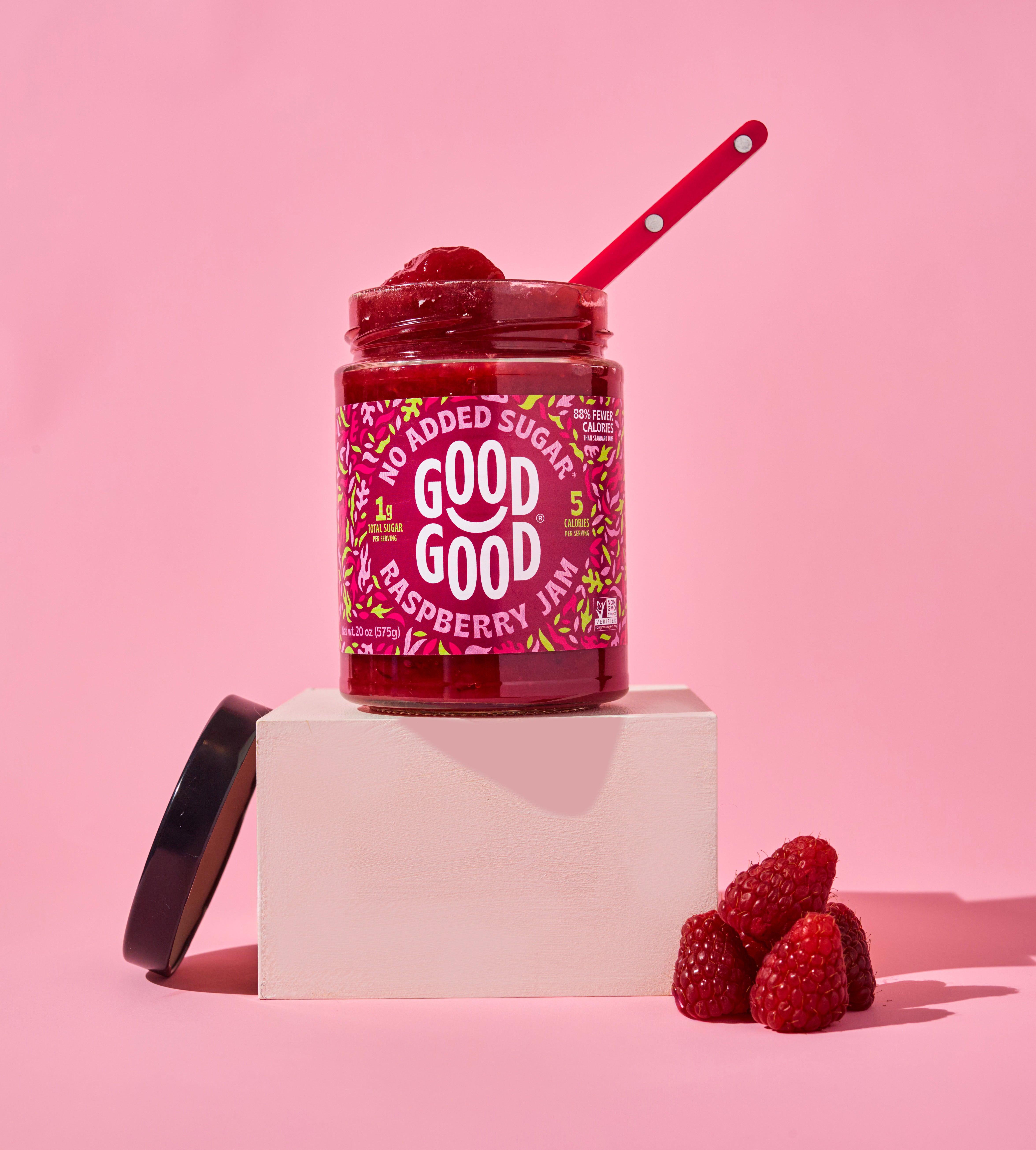 No Added Sugar Raspberry Jam 20oz | GOOD GOOD®